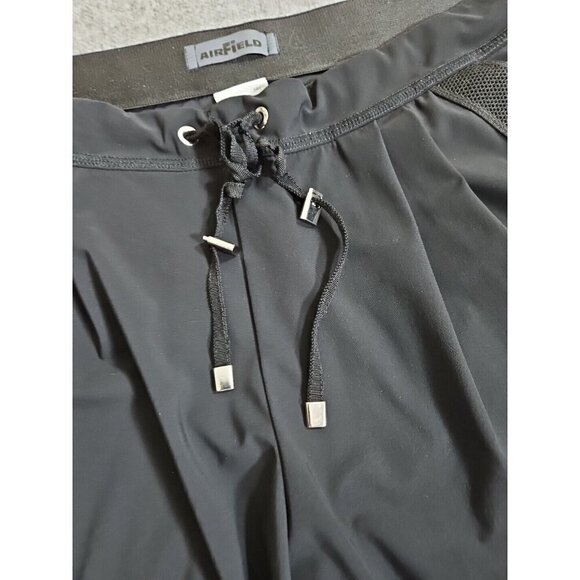 AirField Pants Womens M Black Pull On Drawstring Stretch Office Fashion Casual - Picture 8 of 15
